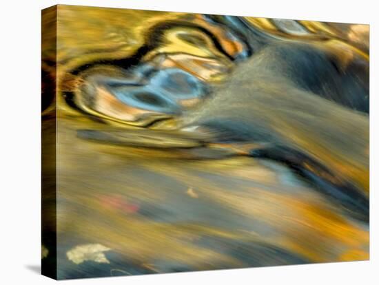 Pennsylvania, Delaware Watergap Nra. Flowing Water Abstract-Jay O'brien-Premier Image Canvas