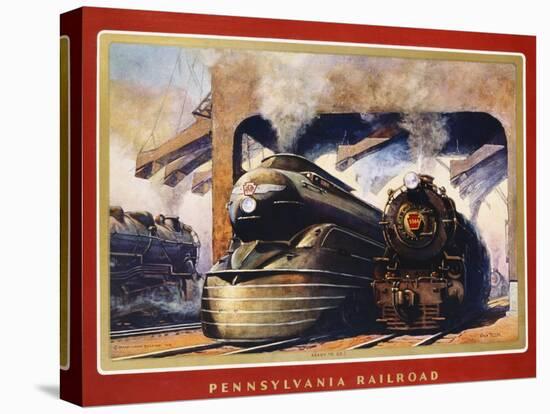 Pennsylvania Railroad, Ready to Go!-Grif Teller-Premier Image Canvas