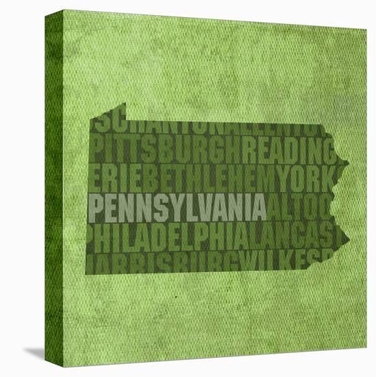 Pennsylvania State Words-David Bowman-Premier Image Canvas