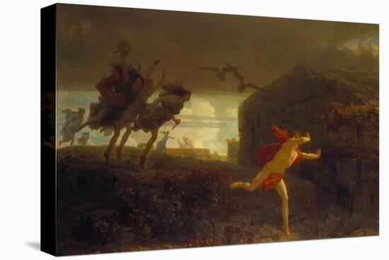 Pentheus, Being Chased by the Maenads-Marc Charles Gabriel Gleyre-Premier Image Canvas