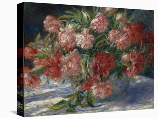Peonies, C.1880 (Oil on Canvas)-Pierre Auguste Renoir-Premier Image Canvas
