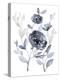 Peonies in Grey II-Jennifer Goldberger-Stretched Canvas