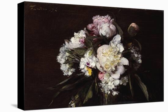 Peonies, White Carnations and Roses, 1874-Henri Fantin-Latour-Premier Image Canvas