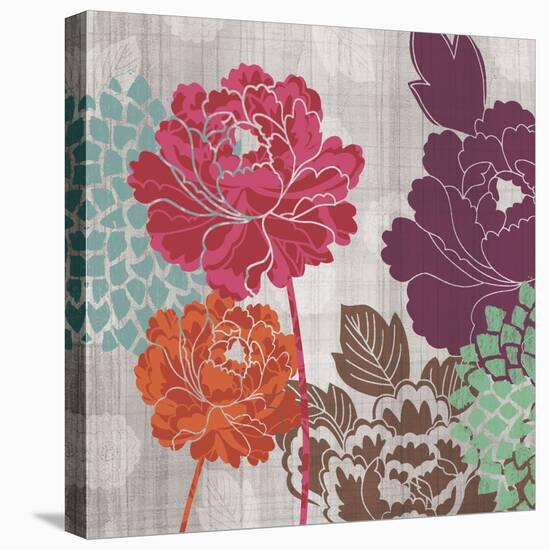 Peony Patterns I-Tandi Venter-Stretched Canvas