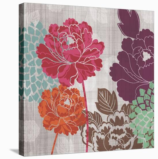 Peony Patterns I-Tandi Venter-Stretched Canvas