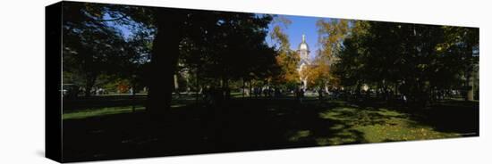 People at a University Campus, University of Notre Dame, South Bend, Indiana, USA-null-Premier Image Canvas