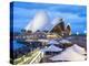 People at Opera Bar in Front of Sydney Opera House, UNESCO World Heritage Site, Sydney, Australia-Matthew Williams-Ellis-Premier Image Canvas