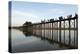 People Crossing U Bein's Bridge, Mandalay, Myanmar (Burma)-Annie Owen-Premier Image Canvas