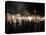 People eating at one of the stalls in Jemaa el-Fna at night, Marrakesh, Morocco-null-Premier Image Canvas