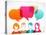 People Icons with Colorful Dialog Speech Bubbles-Marish-Stretched Canvas