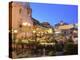 People in a Restaurant, Taormina, Sicily, Italy, Europe-Vincenzo Lombardo-Premier Image Canvas