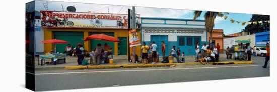 People in a Street Market, Carupano, Sucre State, Venezuela-null-Premier Image Canvas