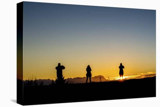 People Observe Sundown, Sky, Santis-Jurgen Ulmer-Premier Image Canvas