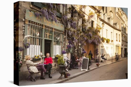 People Outside a Cafe on Ile De La Cite, Paris, France, Europe-Julian Elliott-Premier Image Canvas