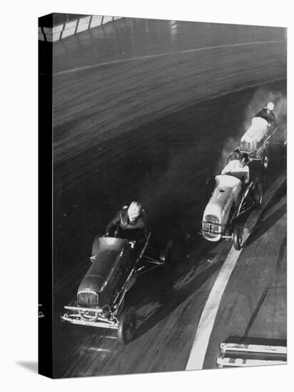 People Participating in the Midget Auto Racing-Ralph Morse-Premier Image Canvas