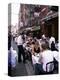 People Sitting at an Outdoor Restaurant, Little Italy, Manhattan, New York State-Yadid Levy-Premier Image Canvas