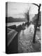 People Walking Through Dublin in the Rain-Tony Linck-Premier Image Canvas