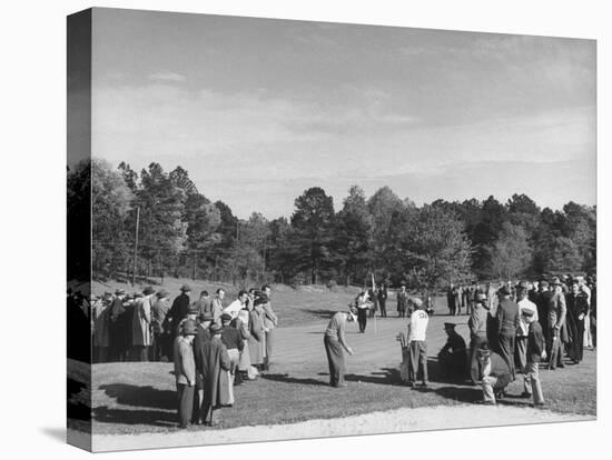 People Watching a Golf Tournament-null-Premier Image Canvas