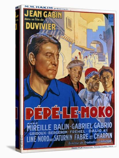 Pepe Le Moko, Jean Gabin (Left), 1937-null-Stretched Canvas