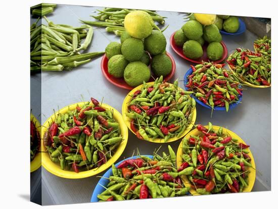 Peppers, Fruit and Vegetable Outdoor Market, Suva, Fiji-Miva Stock-Premier Image Canvas