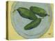 Peppers on a Plate IV-Samuel Dixon-Stretched Canvas