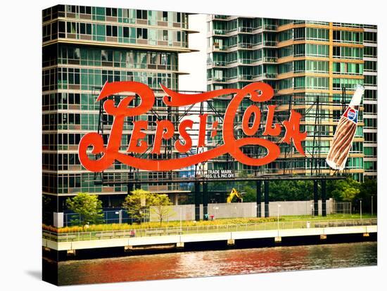 Pepsi Cola Bottling Sign, Long Island City, New York, United States, Vintage-Philippe Hugonnard-Premier Image Canvas