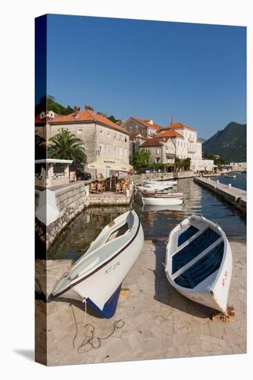 Perast, Kotor, Montenegro. View of the town on the Bay of Kotor.-null-Premier Image Canvas