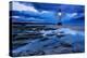 Perch Rock Lighthouse and the sands of New Brighton at twilight, New Brighton, The Wirral-Alan Novelli-Premier Image Canvas