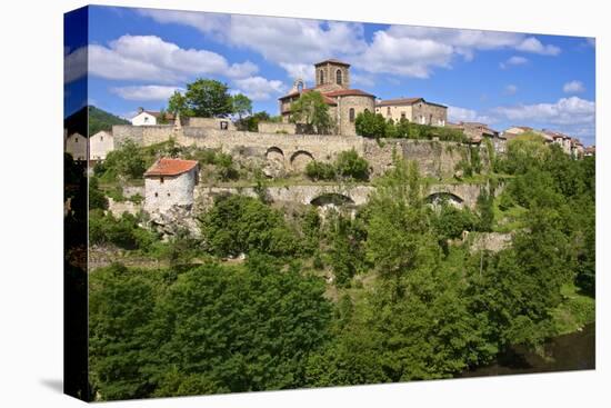 Perched Medieval Village, Haute Loire-Guy Thouvenin-Premier Image Canvas
