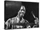 Percussionist Jo Jones at Cymbals at Recording Session for Jammin' the Blues-Gjon Mili-Premier Image Canvas