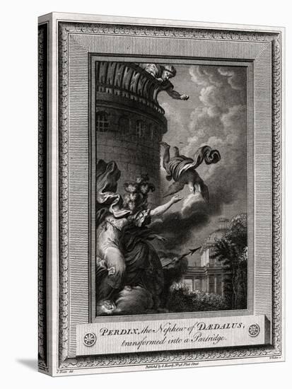 Perdix, the Nephew of Daedalus, Transformed into a Partridge, 1774-W Walker-Premier Image Canvas