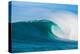 Perfect Wave-Beautiful blue wave breaking over a coral reef, Hawaii-Mark A Johnson-Premier Image Canvas