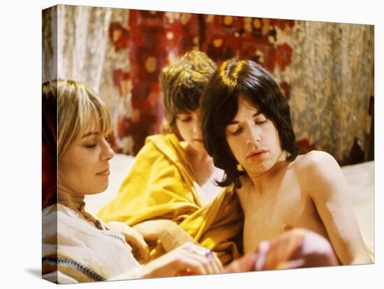 Performance, Anita Pallenberg, Michele Breton, Mick Jagger, 1970-null-Stretched Canvas