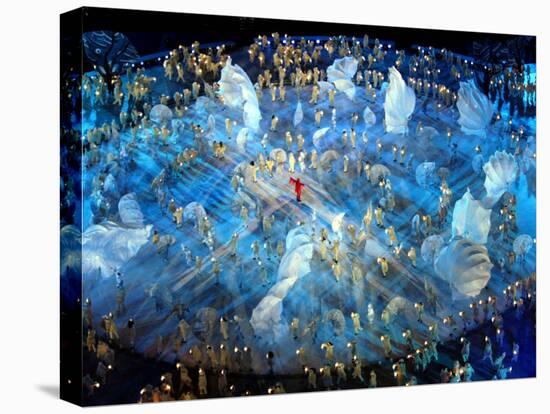 Performers on the Ice During the Opening Ceremonies of the 2002 Winter Olympics in Salt Lake City-null-Premier Image Canvas