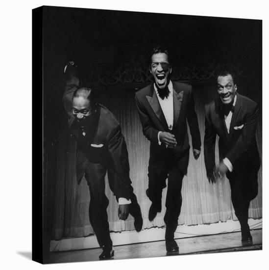 Performers, Sammy Davis Sr, Sammy Davis Jr, and Will Mastin, Together on Stage at Ciro's Dancing-Allan Grant-Premier Image Canvas
