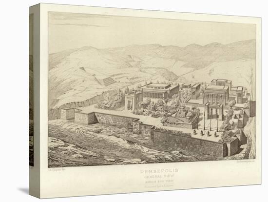 Persepolis, General View, Bird's Eye View, Restored by Ch Chipiez-null-Premier Image Canvas