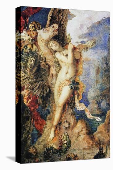 Perseus and Andromeda, C.1867-69 (W/C and Pen on Paper)-Gustave Moreau-Premier Image Canvas