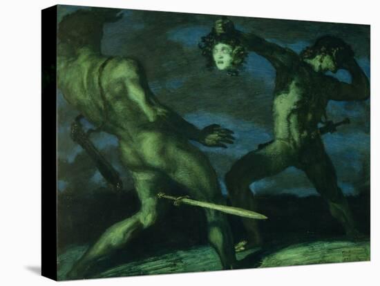 Perseus Turns Phineus to Stone by Brandishing the Head of Medusa, 1908-Franz von Stuck-Premier Image Canvas