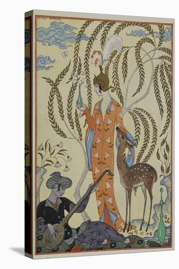 Persia A woman with a fawn A musician-Georges Barbier-Premier Image Canvas