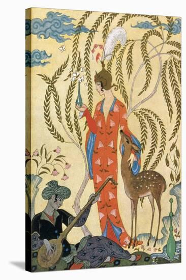 Persia-Georges Barbier-Stretched Canvas