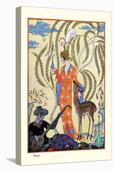 Persia-Georges Barbier-Stretched Canvas
