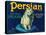 Persian Pear Crate Label - Yakima, WA-Lantern Press-Stretched Canvas