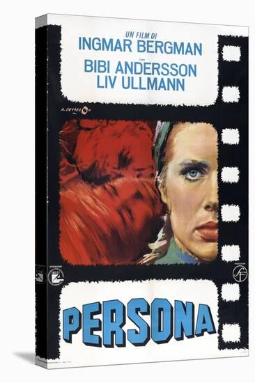 Persona, Italian poster, Liv Ullmann, 1966-null-Stretched Canvas