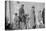 persones in the lineup for food at mealtime in the flood refugee camp, Forrest City, Arkansas-Walker Evans-Premier Image Canvas