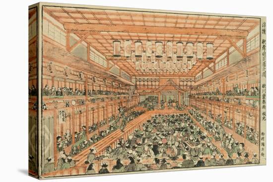 Perspective Picture of a Kabuki Theater (Uki-E Kabuki Shibai No Zu), C.1776-Utagawa Toyoharu-Premier Image Canvas