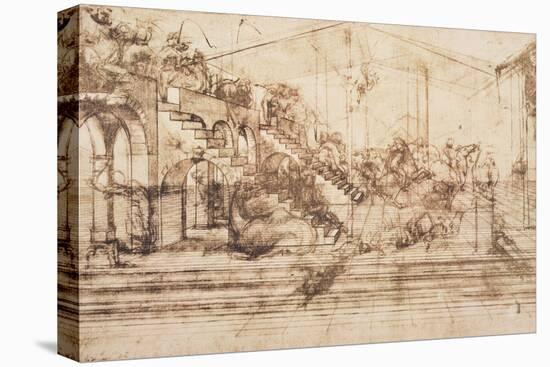 Perspective Study For the Background of the Adoration of the Magi-Leonardo da Vinci-Premier Image Canvas
