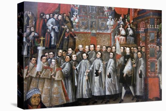 Peru, Cusco City, the Archbishop Palace, Paintings of Cuzco School-null-Premier Image Canvas