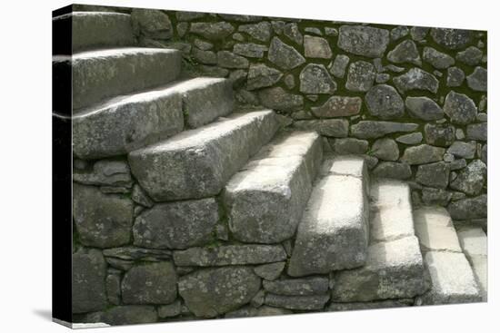 Peru, Machu Picchu, Stairs-John Ford-Premier Image Canvas