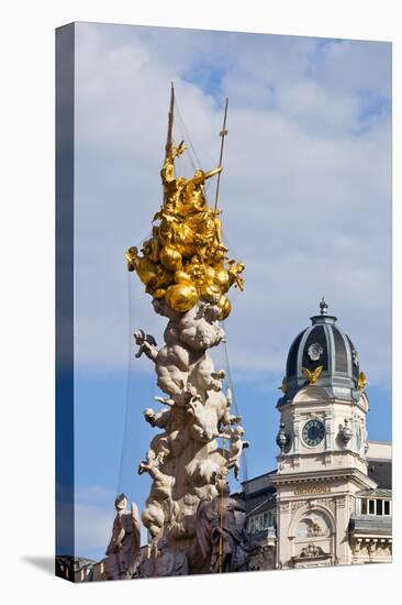 Pestsaule, (Plague Column) and Generali Building, Graben Street, Vienna, Austria, Europe-John Guidi-Premier Image Canvas