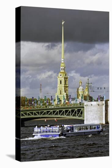 Peter and Paul Fortress on Neva Riverside, St. Petersburg, Russia-Gavin Hellier-Premier Image Canvas